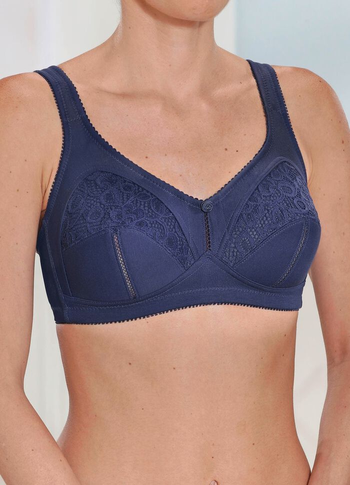 Set van twee bh's met kanten inzetstukken 