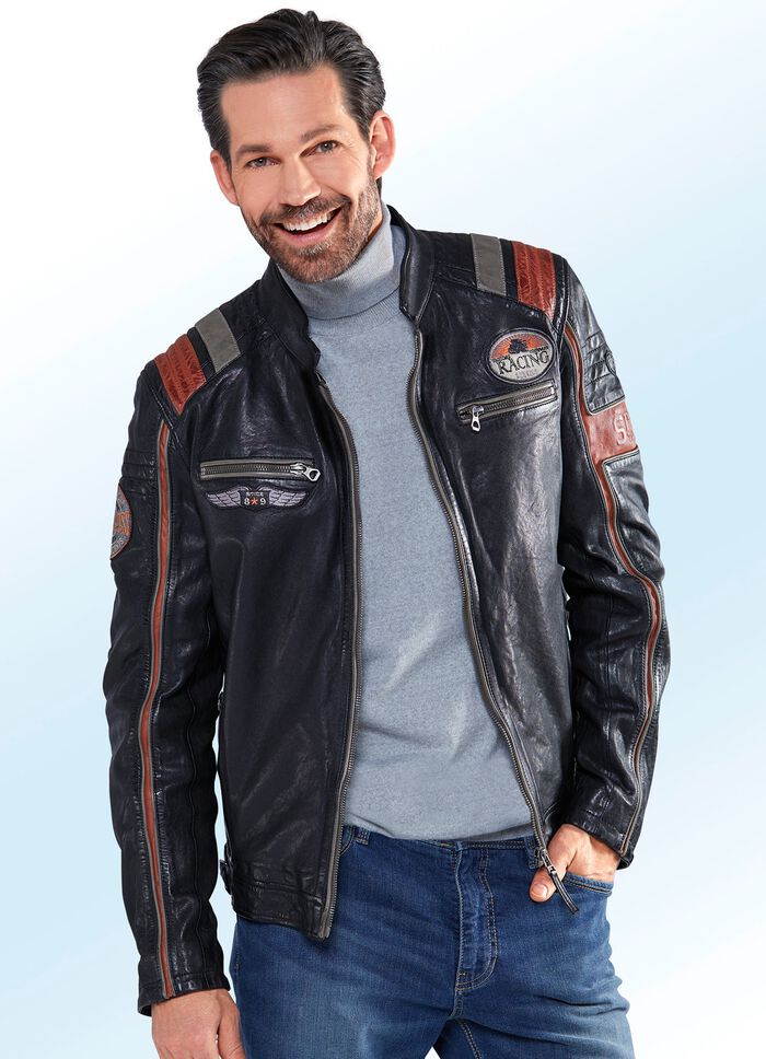 Korte leren jas van 'Gypsy' 