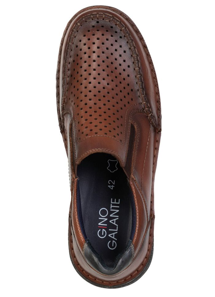 GINO GALANTE, comfortabele herenpantoffels, breedte H, met uitneembaar voetbed 