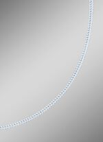 Vierkante zilveren vossenstaartketting 