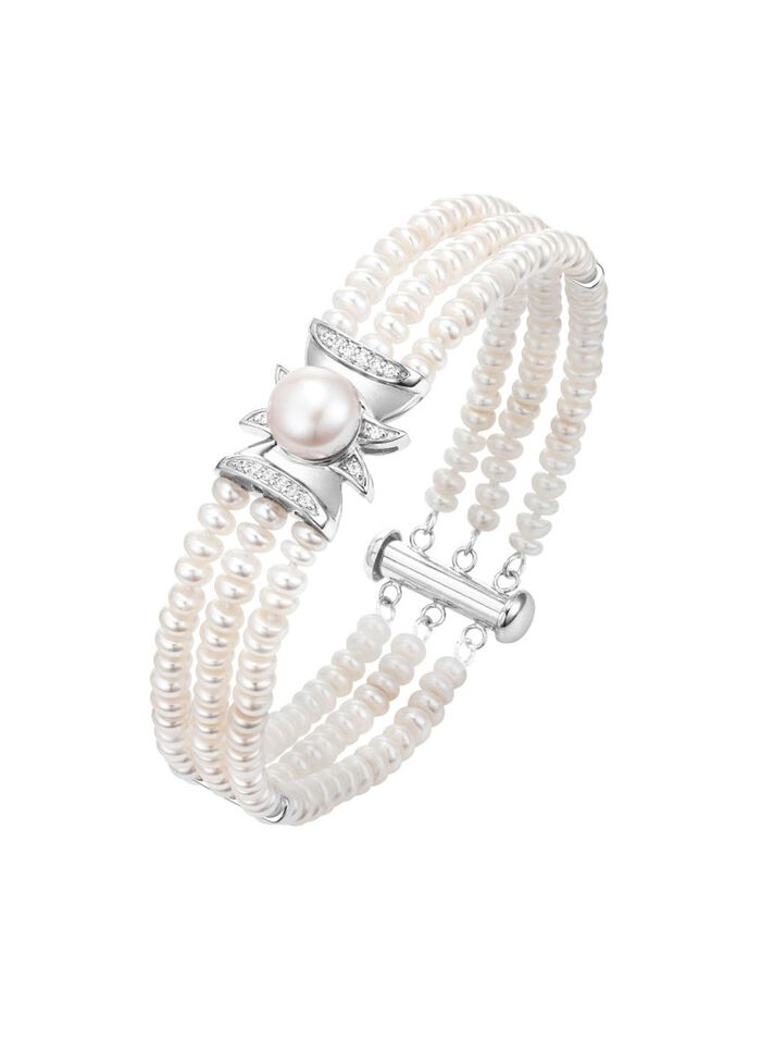 Armband met gekweekte zoetwaterparels 