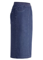 Rok met rechte snit JEANSBLAUW