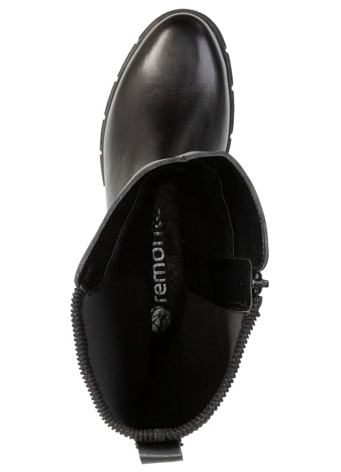 Remonte, klassieke dameslaarzen, winterschoenen, breedte G, met rits ZWART