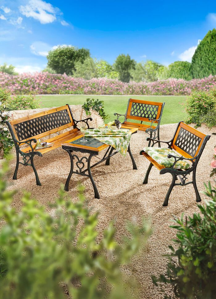 Koninklijk tuinmeubilair met rustieke charme 