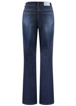 Jeans met wijdere pijpen 