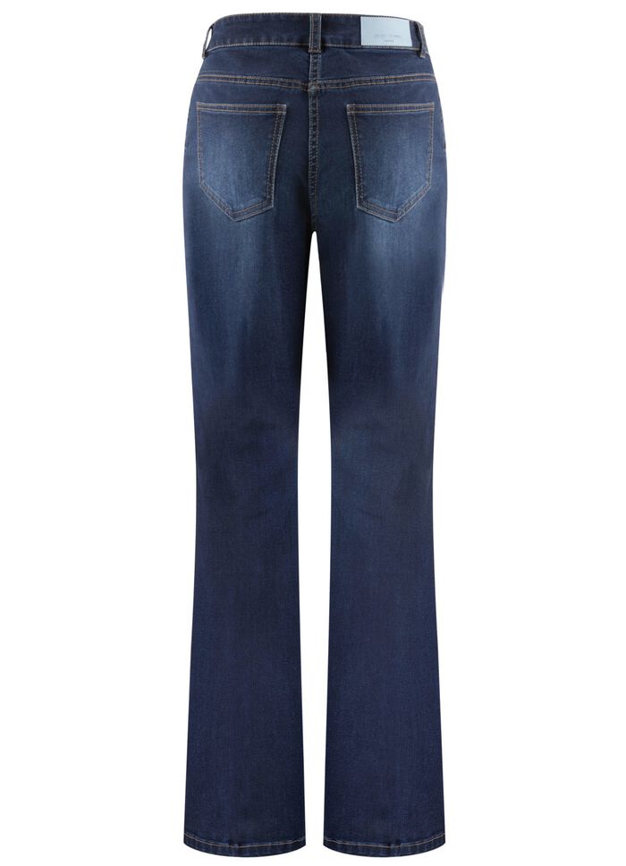 Jeans met wijdere pijpen 
