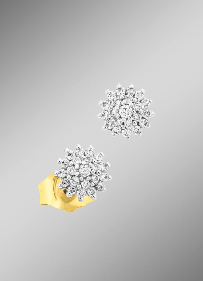 Oorbellen met briljanten 