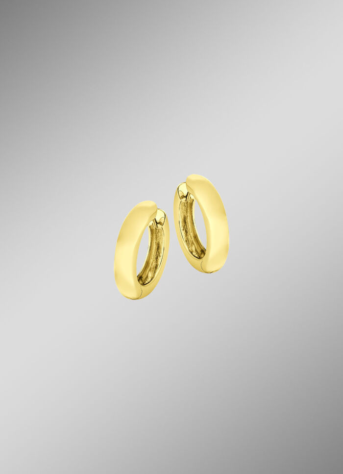 Klassieke, glanzende creolen 