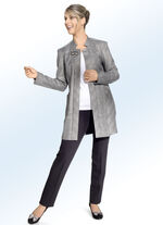 Lange blazer met glencheck-design 