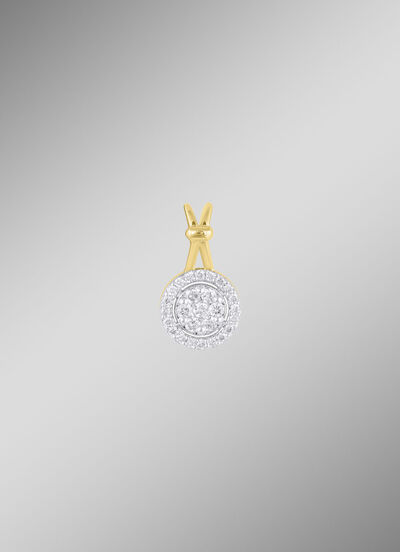 Edele hanger met 27 diamanten 