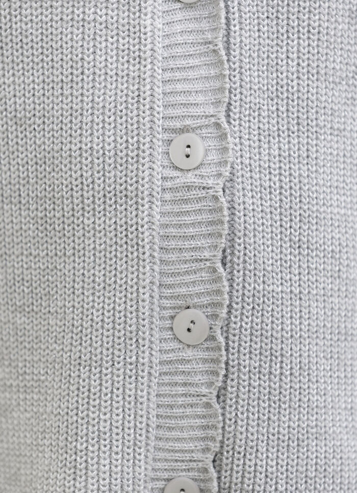 Cardigan met subtiele glittereffecten 