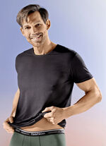 Drie-pack shirts met elastaan 3X ZWART