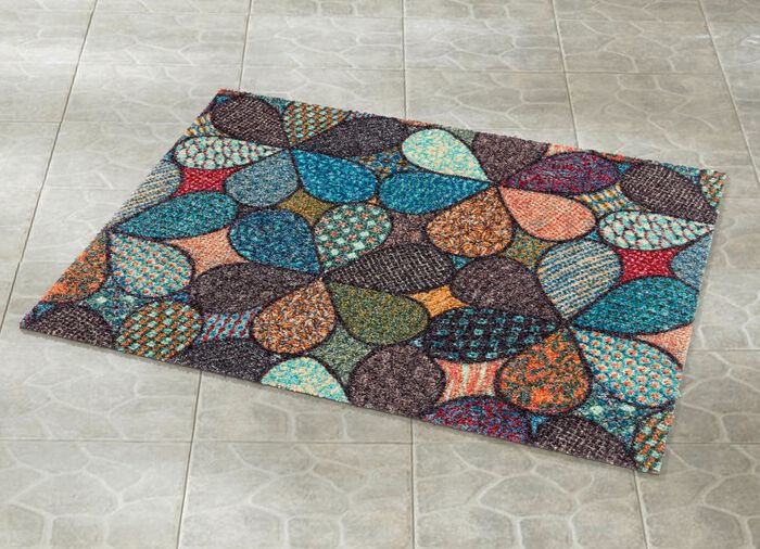 Deurmat met vinyl achterkant 