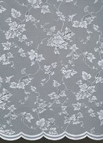 Halftransparante jaloezie met gebogen uiteinde 