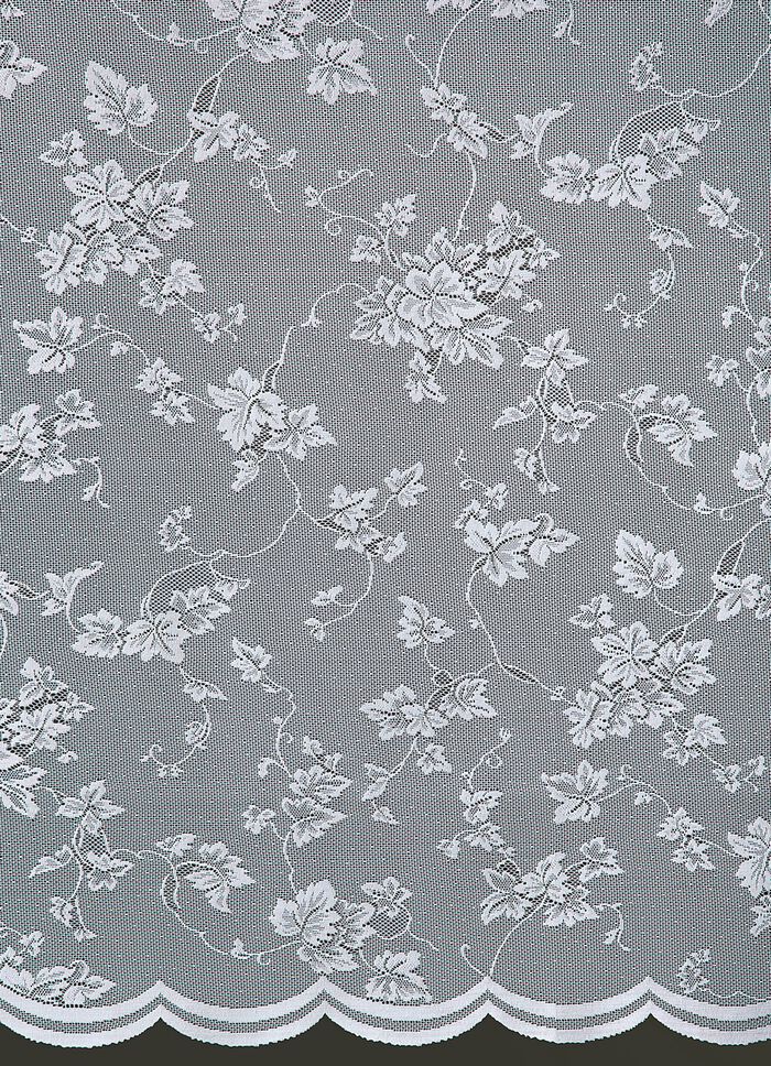 Halftransparante jaloezie met gebogen uiteinde 