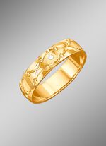 Trouwring met golfmotief 