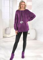 Trui met structuur in golflook 