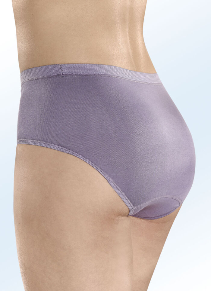 Set van drie katoenen slips van Con-ta LAVENDEL