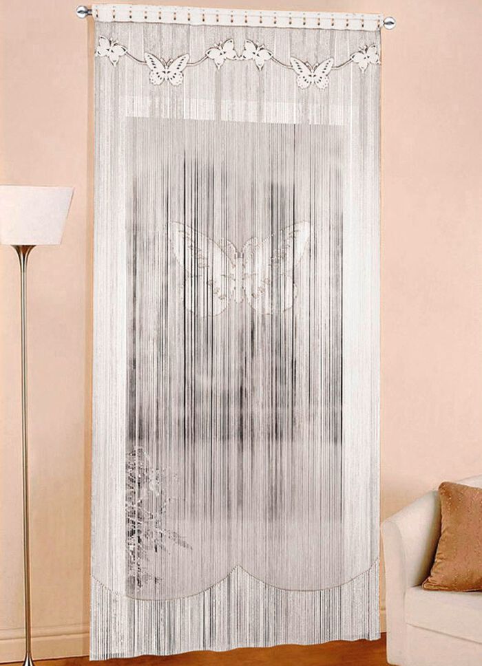 Draadgordijn &lsquo;passend voor gordijnroedes en rails 