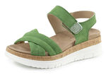 ELENA EDEN, comfortabele damessandalen, breedte H, met uitneembaar voetbed GR&Uuml;N