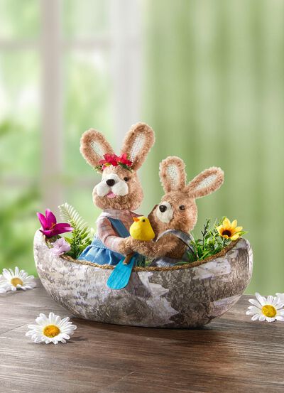 Paashazen in de boot 