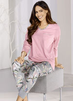 Pyjama met V-halsrand en borstzak 