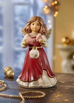 Engel met kerstboombal BORDEAUX