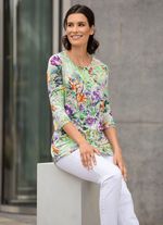 Shirttuniek met felgekleurde print 