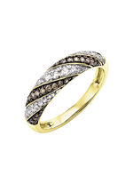 Damesring met briljant geslepen diamanten 