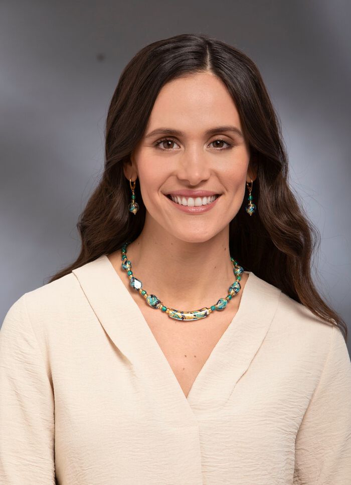 Halsketting met Muranoglas 