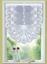 Zwaluwstaartgordijn met echt Plauen-borduurwerk 