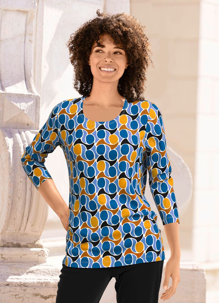 Shirt met 3/4-mouwen 