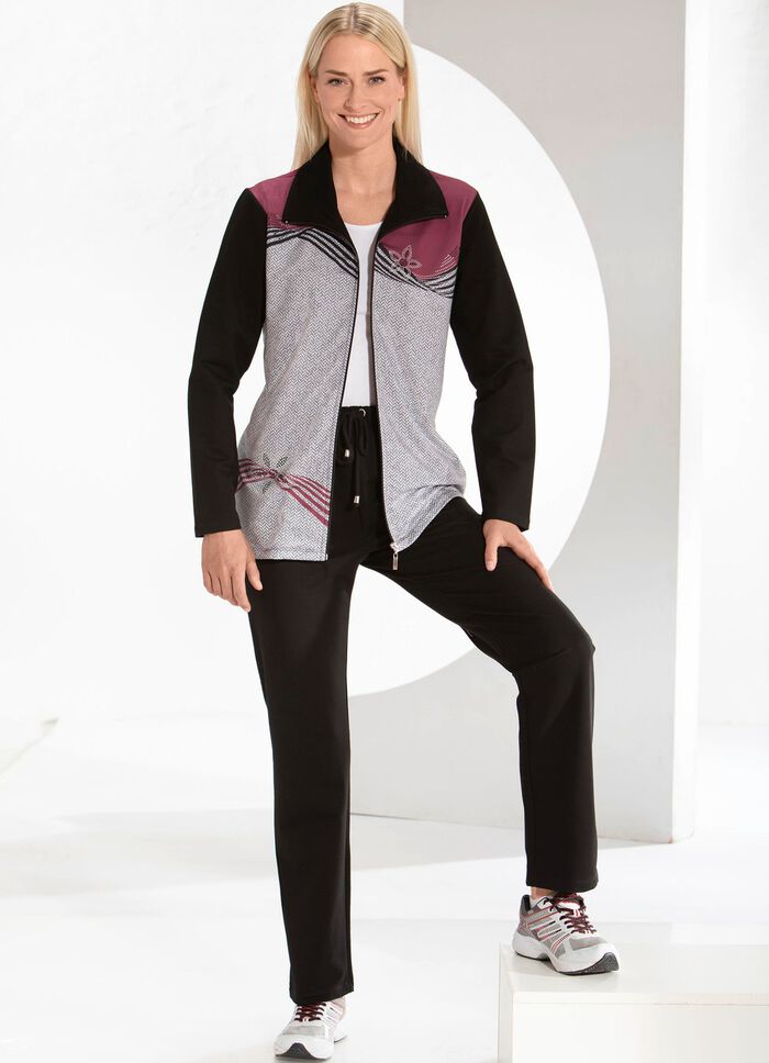 Vrijetijdspak met strass-applicaties 