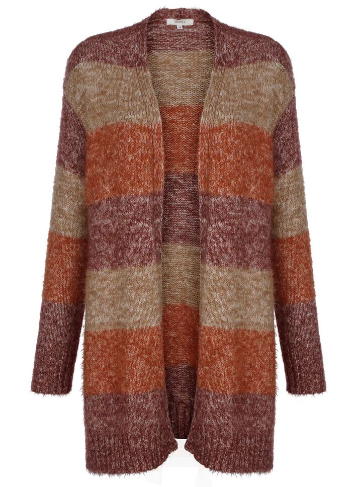 Gebreid vest in garenmix 