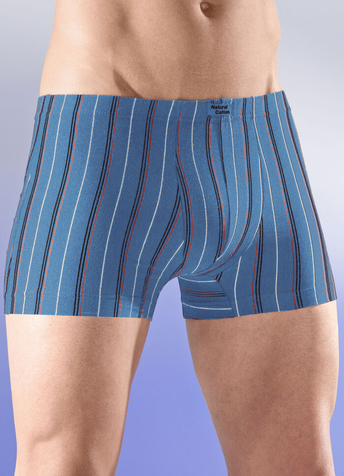 Sixpack broeken met een gestreept dessin 