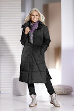 Functionele jas met opbergbare capuchon ZWART