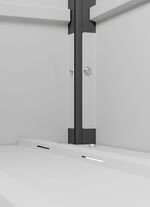 Hoogwaardige tuinkist van plaatstaal ANTRACIET