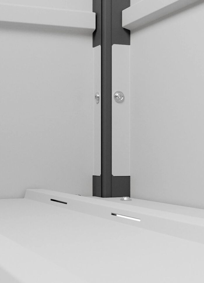 Hoogwaardige tuinkist van plaatstaal ANTRACIET