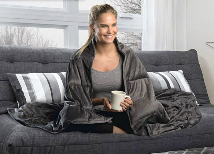 Verzwaringsdeken met glasparelvulling 