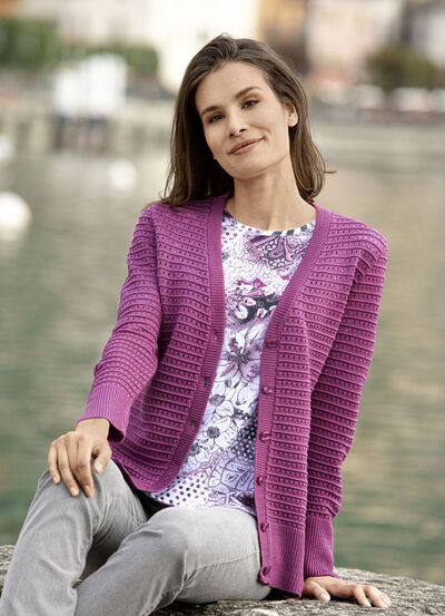 Vest met een lichte glans 