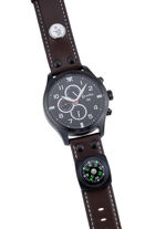 Sportief outdoor herenhorloge met LED-zaklamp 