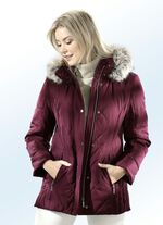 Jas met rits onder de drukknoop 