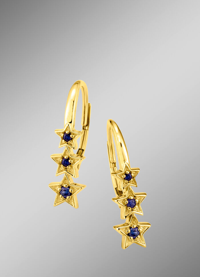 Oorbellen met saffieren 