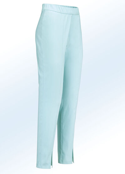 Broek met trendy beensplitten 