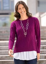 Trui van een structuurmix 