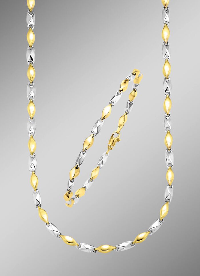 Fantasie kettingset in twee kleuren 