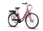 Tijdloze, elegante stads-e-bike met comfortabele eigenschappen ROT
