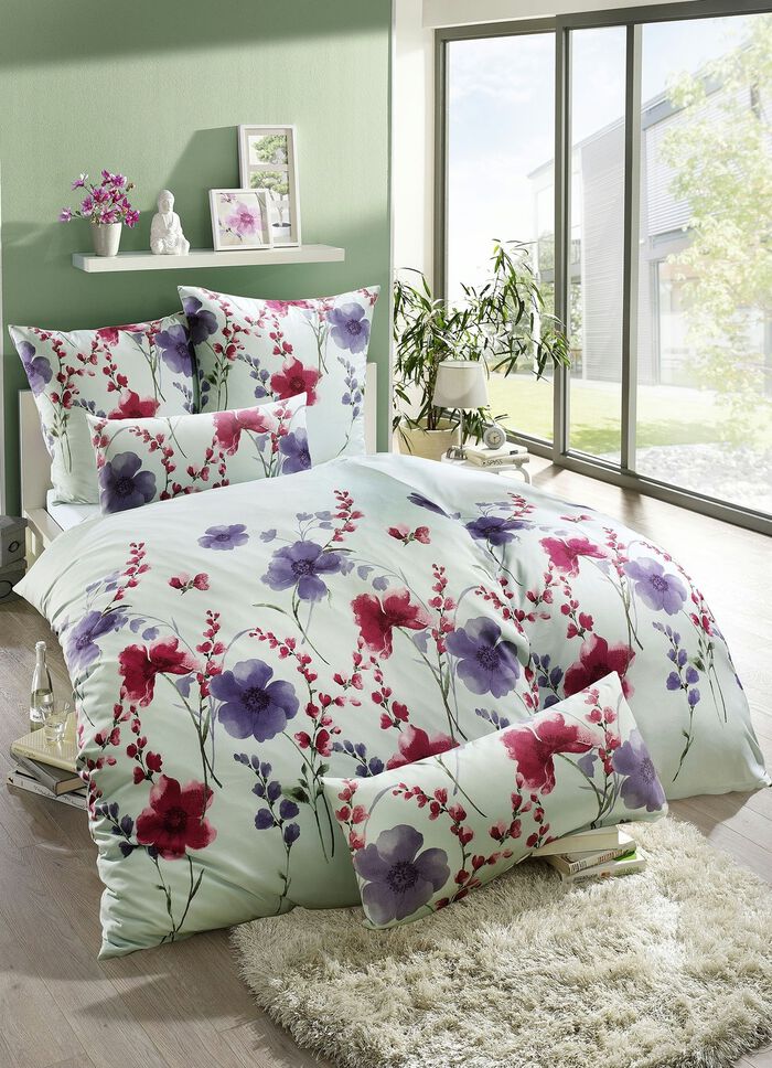 Microvezel beddengoedset met ritssluiting MINT