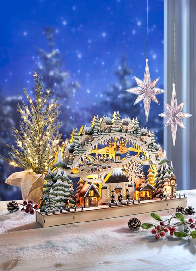 Kaarsenboog met LED-verlichting 