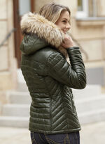 Kort leren jack van &ldquo;Cabrini&rdquo; 